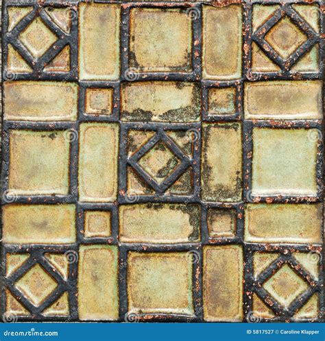 Antique Tile Stock Image Image Of Shape Geometry Squares 5817527