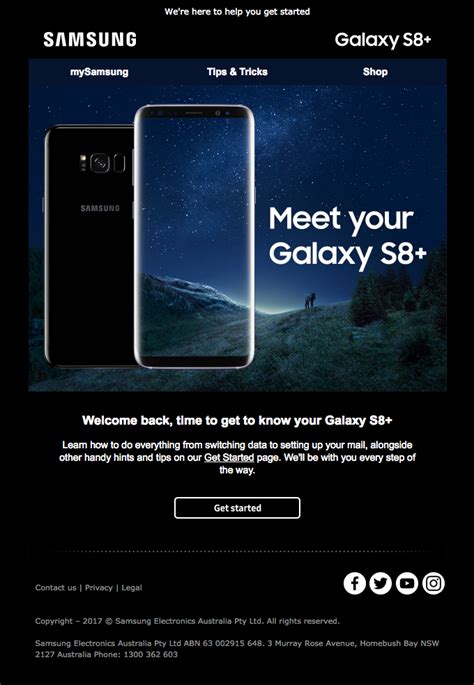 Get Started With Your New Galaxy S8 Really Good Emails Galaxy S8