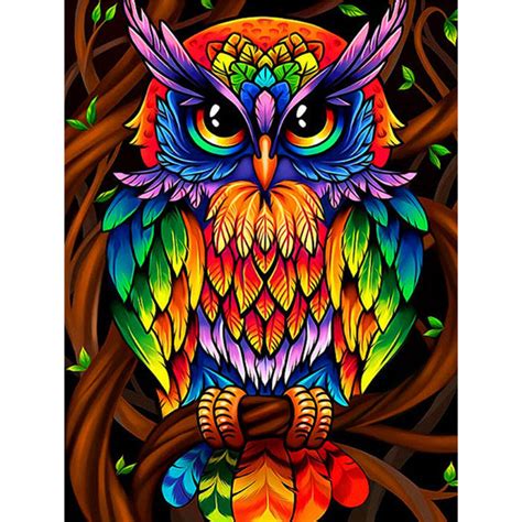 Colour Owl 5d Diamond Painting Five Diamond