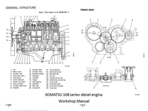 Komatsu 107 108 Series Engine Manuals And Parts Catalogs