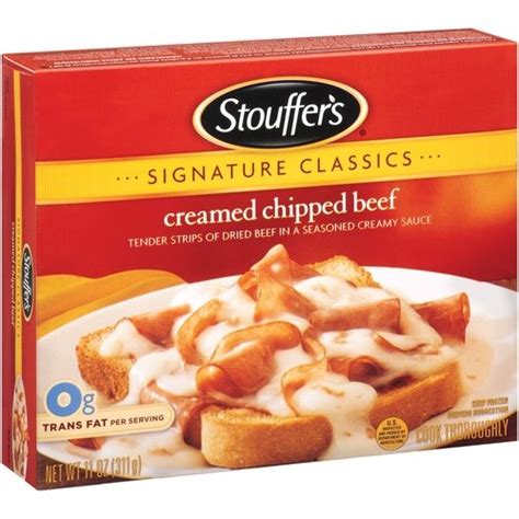 Stouffers Creamed Chipped Beef Frozen Meal 11 Oz