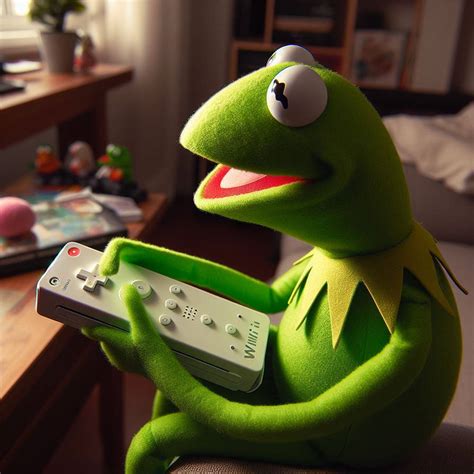 Kermit Playing Wii By Alteregobro On Deviantart