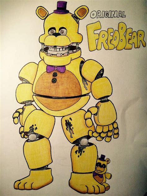 Original Fredbear By Drgoldenstar Fnaf Drawings Fnaf Coloring Pages