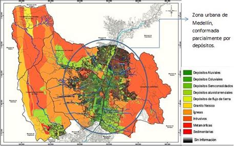 Unidades Geológicas De Medellín Tomado De Municipio De Medellin