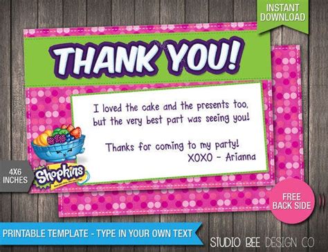 8 Birthday Thank You Notes Free Sample Example Format