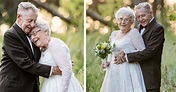 Husband and wife married for 60 years recreate their wedding photos