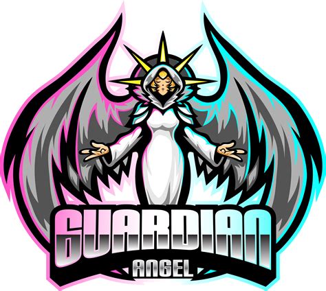 Guardian Angel Esport Mascot Logo Design By Visink Thehungryjpeg