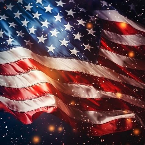 Premium Ai Image American National Holiday Us Flag American Stars