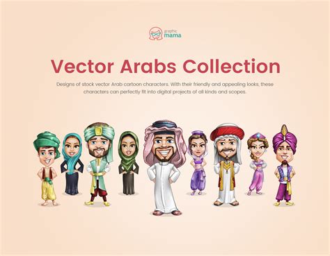 Vector Arab Characters Collection Behance
