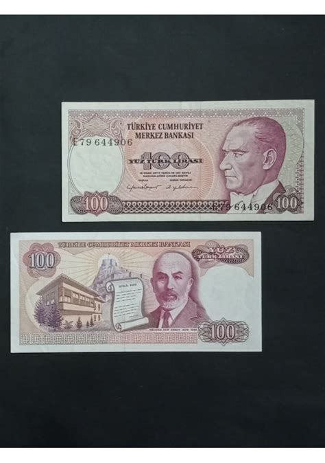 E Serisi 7 Emisyon 100 Türk Lirası Eski Para Fiyatları Ve Özellikleri
