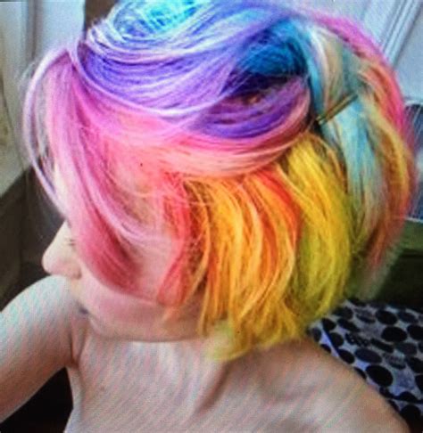 Short Rainbow Hair Pastel Rainbow Hair Rainbow Hair Color