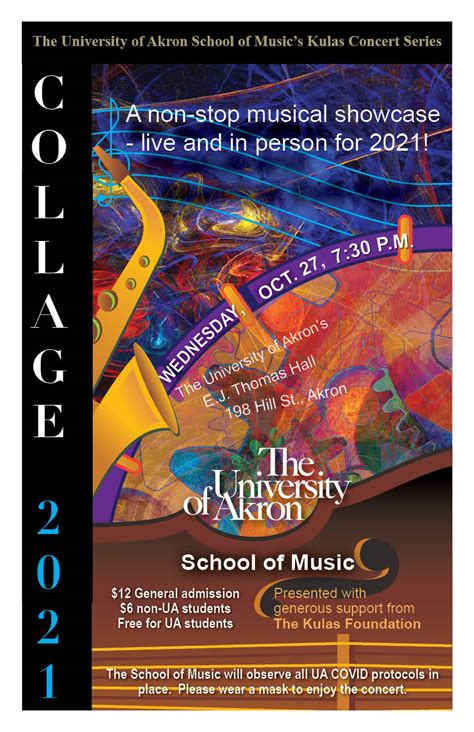 Collage 2021 University Of Akron School Of Music At Ej Thomas