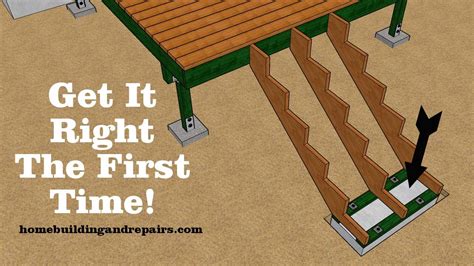 How To Use Stair Stringers To Locate The Perfect Deck Footing