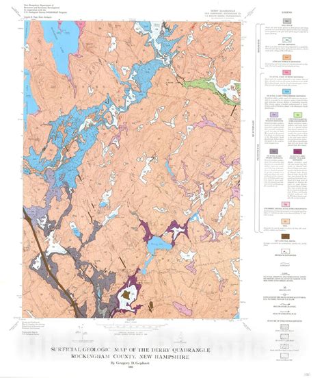 Map Surficial Geologic Map Of The Derry Quadrangle Rockingham County