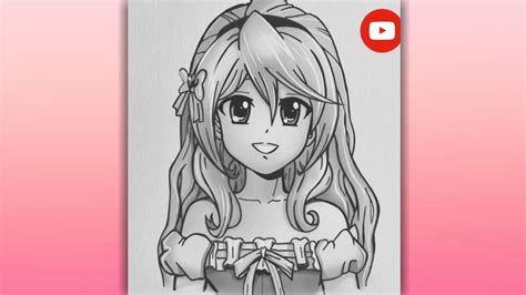 How To Draw A Anime Girl With Beautiful Hairstyle Step By Step In