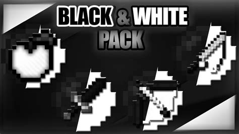 Minecraft Pvp Texture Pack L Loues Black And White Pack Youtube