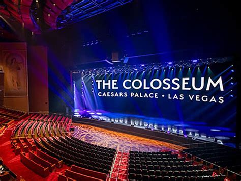 Best Seats The Colosseum At Caesars Palace Elcho Table