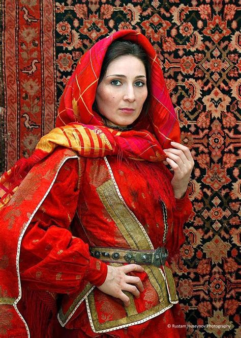 ☪ Azerbaijan National Dress Folk Costume Traditional Dresses