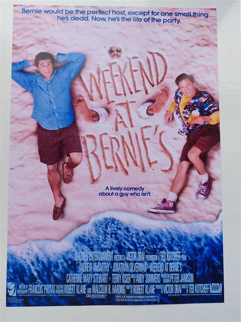 Weekend At Bernies Movie Poster And Autograph Signed Print | Etsy