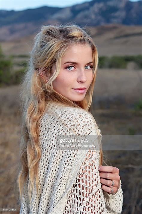 Blond Haired Blue Eyed Young Girl High Res Stock Photo Getty Images