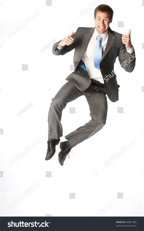 Successful Business Man Jump Stock Photo 29081380 Shutterstock