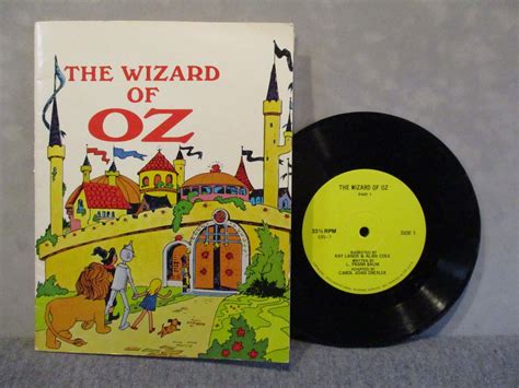 Wizard Of Oz Book And Record Etsy