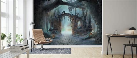 Archway In An Enchanted Forest Made To Measure Wall Mural Photowall