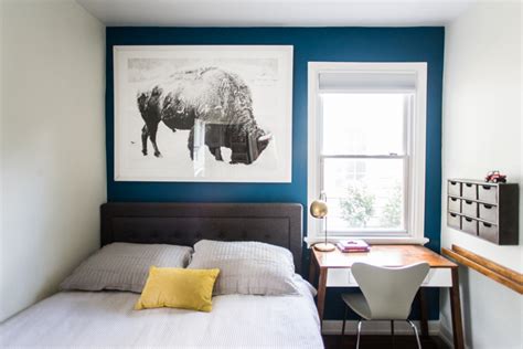 Grown Up Kids Bedroom With A Blue Accent Wall Live Free Creative Co