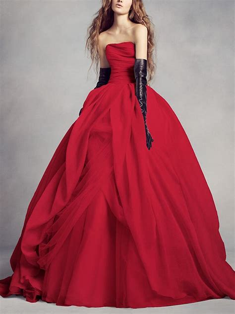 27 Red Wedding Dresses That Are Showstopping And Shoppable