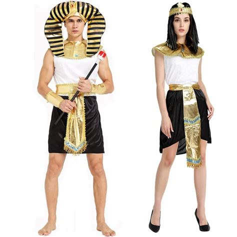 buy halloween exotic adult couples costumes sexy women men egyptian pharaoh