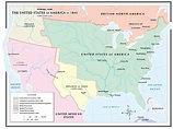 The United States of America in 1845 (Source: edmaps.com) | Download ...
