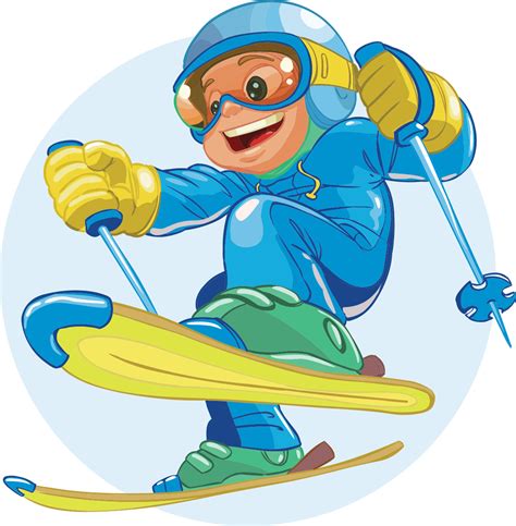 Skis Clipart Ski Trip 6 Skiing Cartoon Kid Skiing Png Transparent Png