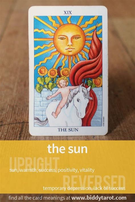 Lack of enthusiasm, sadness, excessive enthusiasm, unrealistic expectations. Major Arcana Card "The Sun" #tarotcardmeaning… | Tarot card meanings, Biddy tarot, Biddy tarot cards