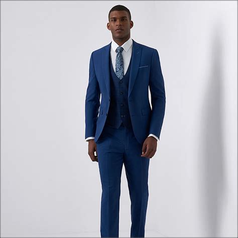 Remus Uomo Blue Slim Fit Stretch 3 Piece Suit. | cwmenswear