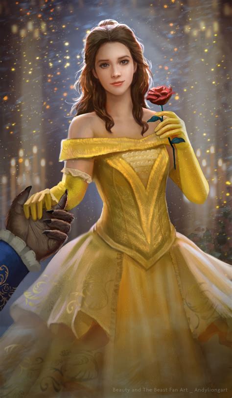 Belle Fan Artbeauty And The Beast 2017 By Andyliongart On