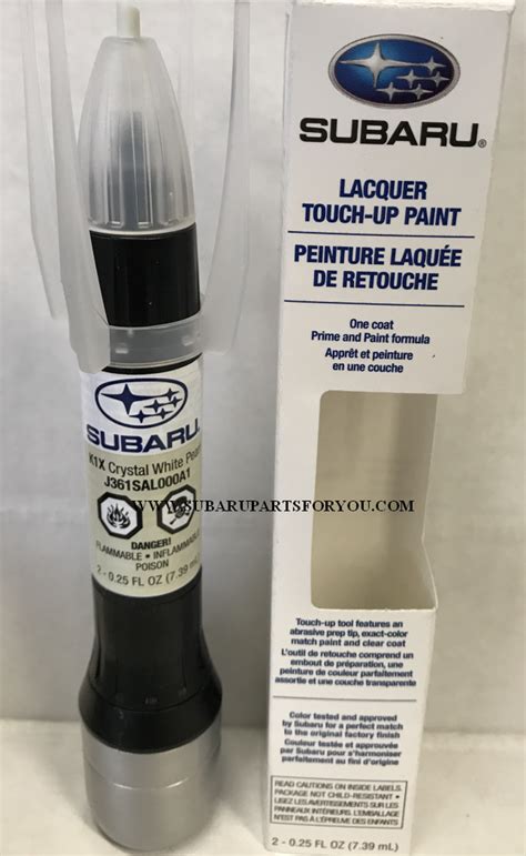 Touch Up Paint Crystal White Silica Code K 1 X J361sal000a1 Subaru