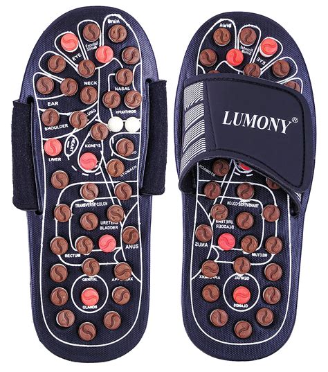 Lumony Acupressure Therapy Sandalsfoot Massager Slipperrelaxerrotating For Men And Women Free