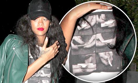 Rihanna Wears How To Roll A Joint T Shirt As She Indulges In Late