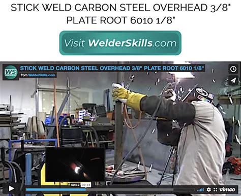 Stick Weld Overhead Plate 6010 Root 4g