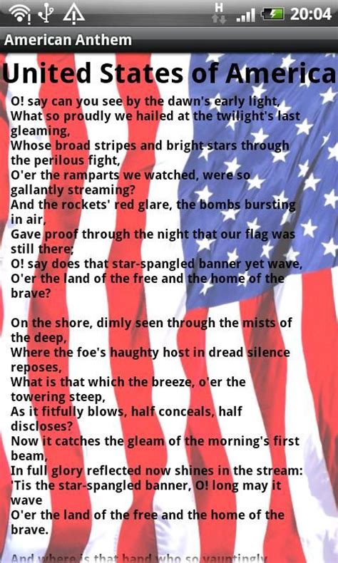 American National Anthem Android Apps And Tests Androidpit