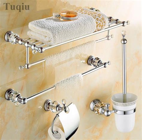 It can dominate a room or add a subtle shine that. Clear Crystal Bathroom Accessories Sets Silver Polished ...