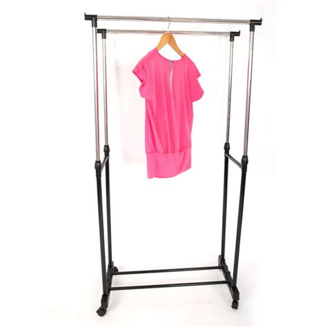 Kepooman Dual Bar Clothing Garment Racks Vertical And Horizontal