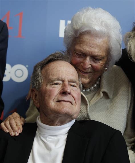 George H W Bush Barbara Bush Making Strong Recoveries Spokesman Says