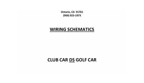 wiring schematics club car ds golf car | Manualzz