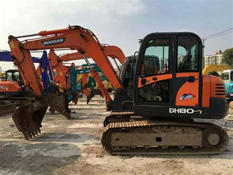 Second Hand Small Doosan 8 Ton Excavator Dh80 7 Excellent Working Condition