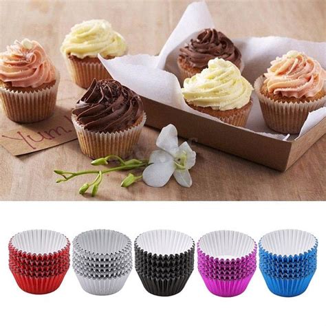 Pcs Mini Paper Cupcake Case Wrapper Muffin Liners Greaseproof