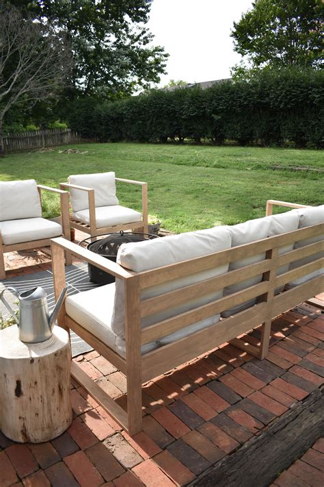37 amazing diy outdoor furniture plans. DIY Modern Outdoor Sofa - House On Longwood Lane | Modern outdoor sofas, Modern outdoor patio ...