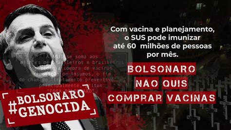 Bolsonaro Genocida Abjd Pr Realiza Projeção Em Curitiba E Denuncia Crimes Do Presidente Na