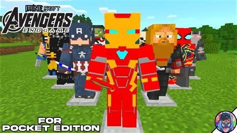 Avengers Addon With Power For Minecraft Pocket Edition All Avengers