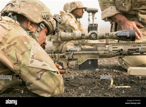 California National Guard Infantrymen Perform A Stress Shoot Using The